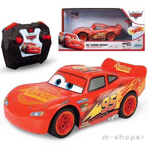 JADA Disney Auta Zygzak McQueen Cars Turbo RC Zdalnie Sterowany