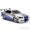 JADA Szybcy i Wściekli Brian's Nissan Skyline GTR 1:16 RC Samochód Zdalnie Sterowany