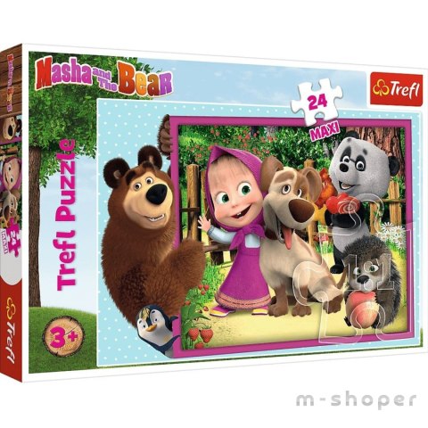 SIMBA Puzzle Maxi Masza i Niedźwiedź 24 el.