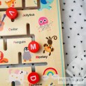 TOOKY TOY Interaktywna Tablica Edukacyjna Sorter Montessori Zwierzątka i Alfabet