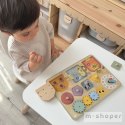 TOOKY TOY Tablica Manipulacyjna Zamki Zębatki Sorter Zegar