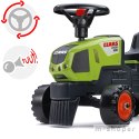 FALK Traktorek Baby Claas Axos 310 Zielony z Przyczepką od 1 roku