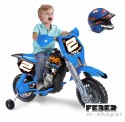 FEBER Motocykl Cross Pojazd na Akumulator RIDER 6V dla Dzieci + Kask