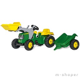 Rolly Toys Traktor na pedały John Deere z łyżką i przyczepą 2-5 Lat