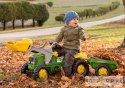 Rolly Toys Traktor na pedały John Deere z łyżką i przyczepą 2-5 Lat