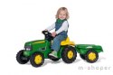 Rolly Toys rollyKid Traktor na pedały John Deere z przyczepką 2-5 lat